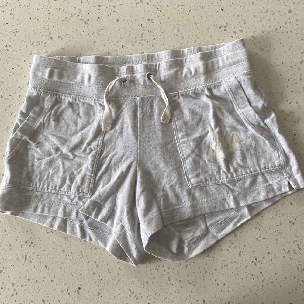 Nike shorts, white, size small